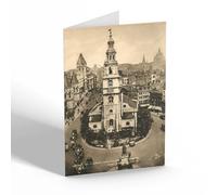 NOTELET - Vintage London - St Clement Danes & Law Courts, Australia House