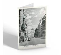 NOTELET - Vintage London - St. Paul's Cathedral from Fleet Street