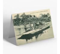 NOTELET - Vintage Maine USA - Van Buren. Ferry Boat Cross St John's River