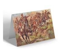 NOTELET - Vintage Military - 11th Hussars, Cherry Pickers, Surprise Attack