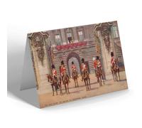 NOTELET - Vintage Military - King Taking The Salute At Buckingham Palace