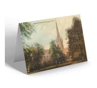NOTELET - Vintage Norfolk - Norwich Cathedral from Upper Close (b)