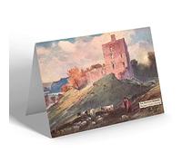 NOTELET - Vintage Northumberland - Scottish Borders. Norham Castle Evening