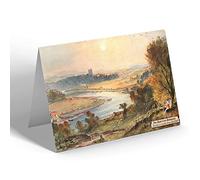 NOTELET - Vintage Northumberland - Scottish Borders Norham Castle from East