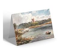 NOTELET - Vintage Northumberland - Scottish Borders Norham Castle on Tweed