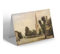 NOTELET - Vintage Nottinghamshire - Main Street and Church, Balderton (b)