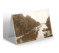 NOTELET - Vintage Oxfordshire - The Isis from Folly Bridge, Oxford