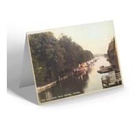 NOTELET - Vintage Oxfordshire - The Isis from Folly Bridge, Oxford (b)