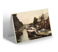 NOTELET - Vintage Oxfordshire - The River Isis from Folly Bridge, Oxford b
