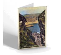 NOTELET - Vintage Scotland - A Glimpse of the Harbour, Latheron Wheel (b)