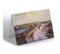 NOTELET - Vintage Scotland - Arbroath from the Harbour (bc)
