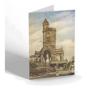 NOTELET - Vintage Scotland - Burns' Monument, Kilmarnock (bc)