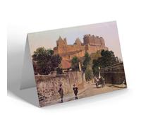 NOTELET - Vintage Scotland - Edinburgh. Castle from Lothian Road (b)