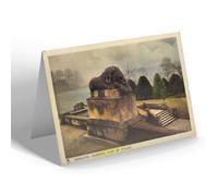 NOTELET - Vintage Scotland - Hamilton. Sleeping Lion at Palace (b)