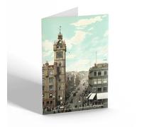 NOTELET - Vintage Scotland - High Street from Cross looking North, Glasgow