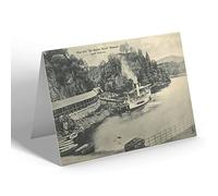 NOTELET - Vintage Scotland - Pier & Sir Walter Scott Steamer, Loch Katrine