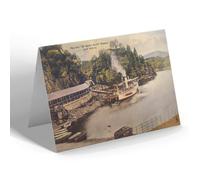 NOTELET - Vintage Scotland - Pier & Sir Walter Scott Steamer, Loch Katrine b