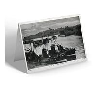 NOTELET - Vintage Scotland - Sunset at the Harbour, Arbroath