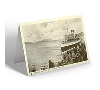 NOTELET - Vintage Scotland - Turbine Arriving at Campbeltown Pier