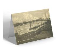NOTELET - Vintage Scotland - Victoria Harbour, Dunbar, During a Storm