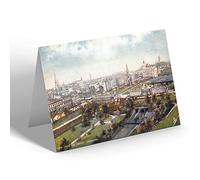 NOTELET - Vintage Scotland - View from the Castle, Edinburgh (a)