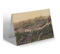 NOTELET - Vintage Scotland - View from the Castle, Edinburgh (bc)