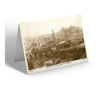 NOTELET - Vintage Scotland - View from the Castle looking East, Edinburgh