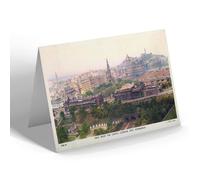 NOTELET - Vintage Scotland - View from the Castle looking East Edinburgh b
