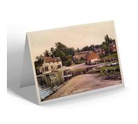 NOTELET - Vintage Suffolk - High Tide At Pin Mill (b)