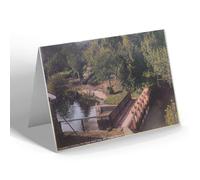 NOTELET - Vintage Suffolk - The Flood Gates from Mill Studio, Flatford (b)