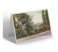 NOTELET - Vintage Surrey - Guildford Cathedral from the Hog's Back (b)