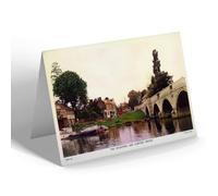 NOTELET - Vintage Surrey - The Cricketers and Chertsey Bridge (b)