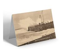 NOTELET - Vintage Sussex - Angry Sea At the Redoubt, Eastbourne