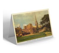 NOTELET - Vintage Sussex - Chichester Cathedral From the Bishop's Garden b