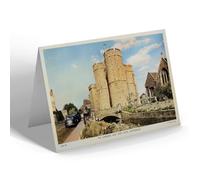 NOTELET - Vintage The Gardens and West Gate, Canterbury (b)