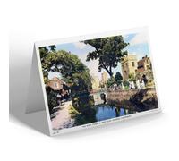 NOTELET - Vintage The River Stour in West Gate Gardens Canterbury b