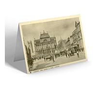 NOTELET - Vintage Wales - Cardiff. The Hayes and Free Library (b)