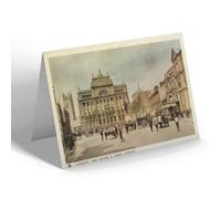 NOTELET - Vintage Wales - Cardiff. The Hayes and Free Library (bc)