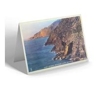 NOTELET - Vintage Wales - Coast showing Smugglers Caves, Holyhead (b)