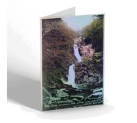 NOTELET - Vintage Wales - Lower Waterfall & Matt's Cave, Devil's Bridge