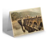 NOTELET - Vintage Wales - Reflections, Lake Vyrnwy, Llanwddyn (b)