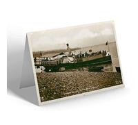 NOTELET - Vintage Wales - Steamer Calling at the Pier, Deganwy