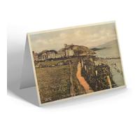 NOTELET - Vintage Wales - The Cliff Walk and Castle, Criccieth (b)