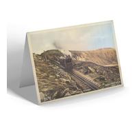 NOTELET - Vintage Wales - The Train Nearing Snowdon (b)