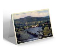 NOTELET - Vintage Wales - Village from the North, Meifod (b)