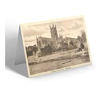 NOTELET - Vintage Worcestershire - Cathedral from Ferry, Worcester