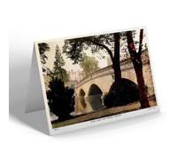NOTELET - Vintage Worcestershire - River Avon and Bridge, Evesham (b)