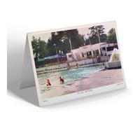 NOTELET - Vintage Worcestershire - The Lido, Droitwich (bc)