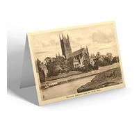 NOTELET - Vintage Worcestershire - Worcester Cathedral from the North West