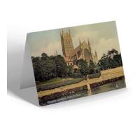 NOTELET - Vintage Worcestershire - Worcester Cathedral. From the River (b)